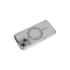 Apple İphone 13 Kılıf Joke Simli Magneticsafe Kılıf - Gümüş