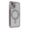 Apple İphone 13 Kılıf Joke Simli Magneticsafe Kılıf - Pembe