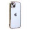Apple İphone 13 Kılıf Razer Lensli Silikon - Gold