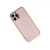 Apple İphone 13 Pro Kılıf Coco Karbon Silikon - Pembe