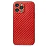 Apple İphone 13 Pro Max Kılıf Coco Karbon Silikon - Kırmızı