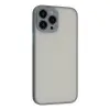 Apple İphone 13 Pro Max Kılıf Montreal Silikon Kapak - Gri