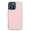 Apple iPhone 13 Pro Max Uyumlu Deri Cüzdanlı Kılıf Toz Pembe