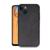 Apple İphone 14 Kılıf Aras Deri Kapak - Siyah