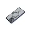 Apple İphone 14 Kılıf Joke Simli Magneticsafe Kılıf - Lacivert