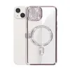 Apple İphone 14 Kılıf Joke Simli Magneticsafe Kılıf - Pembe