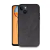 Apple İphone 15 Kılıf Aras Deri Kapak - Siyah