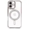 Apple İphone 16 Kılıf Joke Simli Magneticsafe Kılıf - Pembe