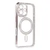Apple İphone 16 Kılıf Joke Simli Magneticsafe Kılıf - Pembe