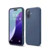 Apple İphone 16 Plus Kılıf Nano İçi Kadife Silikon - Lacivert