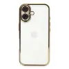 Apple İphone 16 Plus Kılıf Razer Lensli Silikon - Gold