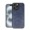 Apple İphone 16 Pro Kılıf Aras Deri Kapak - Lacivert