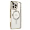 Apple İphone 16 Pro Kılıf Joke Simli Magneticsafe Kılıf - Gold