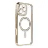 Apple İphone 16 Pro Kılıf Joke Simli Magneticsafe Kılıf - Gold