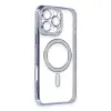 Apple İphone 16 Pro Kılıf Joke Simli Magneticsafe Kılıf - Mavi