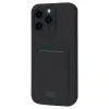 Apple İphone 16 Pro Kılıf Kelvin Kartvizitli Silikon - Siyah