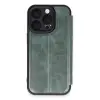 Apple İphone 16 Pro Max Kılıf Flip Cover - Koyu Yeşil