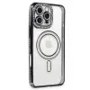 Apple İphone 16 Pro Max Kılıf Joke Simli Magneticsafe Kılıf - Gri