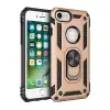 Apple İphone 7 Kılıf Sofya Yüzüklü Silikon Kapak - Gold