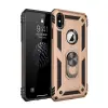 Apple İphone X Kılıf Sofya Yüzüklü Silikon Kapak - Gold