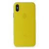 Apple İphone Xs Max Kılıf Pp Ultra İnce Kapak - Sarı