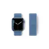 Apple Watch 42mm Hasırlı Cırtcırtlı Kordon - Mavi