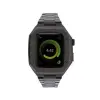 Apple Watch 44mm Metal Petek Kasalı Kordon - Siyah