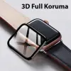 Apple Watch 7-8 41mm 3D PMMA Kavisli Full Cam Ekran Koruyucu PET-(5775)