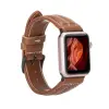 Apple Watch Uyumlu Deri Kordon 42-44-45mm NM3-AS2 Taba