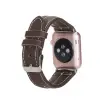 Apple Watch Uyumlu Deri Kordon 42-44-45mm NM3-AS3 Kahve
