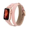 Apple Watch Uyumlu Deri Kordon 42-44-45mm Slim DTRG NU2