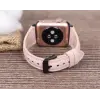 Apple Watch Uyumlu Deri Kordon 42-44-45mm Slim NU2