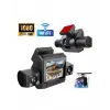 Araç Ön Arka İç Kamera Sistemi Full HD Hareket Sensörlü Kayıt Cihazı