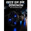4lü LED Sibop Işığı Hareket Sensörlü Araç Lastik Sibop Lambası