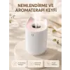 Aroma Difüzör Hava Nemlendirici Sessiz Çalışma LED Gece Lambası