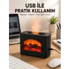 Aromaterapi Difüzör Ultrasonik Sessiz Nemlendirici USB Destekli