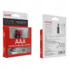 ASONIC PL1400 AA Şarjlı Pil 1.5Volt 1400mAh/2600mwh Type-C ile Kolay Şarj  2 li Paket (USB To Type-C Kablo Hediye)(1923)