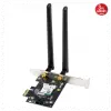 ASUS PCE-BE6500, BE6500, 2xAnten, 6500Mbps, Tri-Bant, 6GHz WİFİ 7, Bluetooth v5.4, WPA3, PCI-Express x1, PCIe Adapter