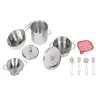 ATF-3815-1A 11 PARÇA ÇELİK TENCERE TAVA SET