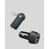AUX Bluetooth Adaptör ve 38W Hızlı Araç Şarj Cihazı Seti