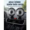 Ayarlanabilir Çift Başlıklı Sessiz Araç İçi Vantilatör