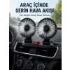 Ayarlanabilir Çift Başlıklı Sessiz Araç İçi Vantilatör