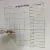 Aylık Planlayıcı Manyetik Duvar Stickerı Takvim Plan Çizelgesi Bx40