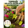 Bahçe El Aletleri Seti Toprak Düzenleme ve Dikim Aparatı
