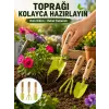 Bahçe El Aletleri Seti Toprak Düzenleme ve Dikim Aparatı