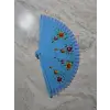 Bambu Çift Taraflı Yelpaze Karışık Renkler 12li Paket