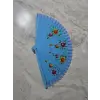 Bambu Çift Taraflı Yelpaze Karışık Renkler 12li Paket