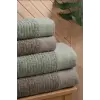 Banyo Seti Koyu Bej Yeşil
