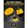Banyo ve Mutfak İçin Matkap Ucu Temizlik Fırçası 3’lü Set