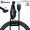 Baseus Colorful Suction iPhone Oyuncu Usb Şarj Kablosu 2.4A 1.2m-(5775)